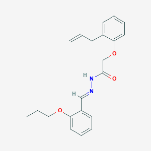 molecular formula C21H24N2O3 B386742 2-(2-allylphenoxy)-N'-(2-propoxybenzylidene)acetohydrazide 