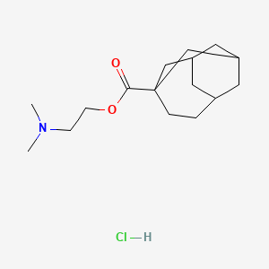molecular formula C16H28ClNO2 B3867449 2-(dimethylamino)ethyl tricyclo[4.3.1.1~3,8~]undecane-3-carboxylate hydrochloride 