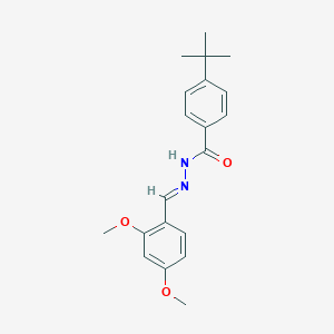 molecular formula C20H24N2O3 B3867469 4-tert-butyl-N'-(2,4-dimethoxybenzylidene)benzohydrazide 
