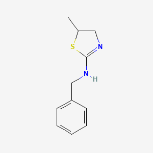 molecular formula C11H14N2S B3867478 N-benzyl-5-methyl-4,5-dihydro-1,3-thiazol-2-amine 
