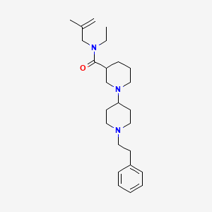molecular formula C25H39N3O B3867508 N-ethyl-N-(2-methyl-2-propen-1-yl)-1'-(2-phenylethyl)-1,4'-bipiperidine-3-carboxamide 