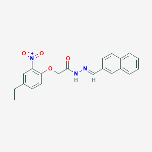 2-{4-ethyl-2-nitrophenoxy}-N'-(2-naphthylmethylene)acetohydrazide