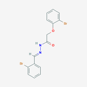 molecular formula C15H12Br2N2O2 B3867577 N'-(2-bromobenzylidene)-2-(2-bromophenoxy)acetohydrazide 