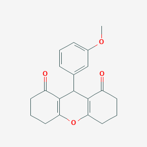 molecular formula C20H20O4 B386758 9-(3-methoxyphenyl)-3,4,5,6,7,9-hexahydro-1H-xanthene-1,8(2H)-dione 
