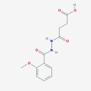 molecular formula C12H14N2O5 B3867583 4-[2-(2-methoxybenzoyl)hydrazino]-4-oxobutanoic acid 