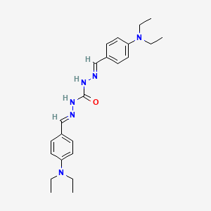 molecular formula C23H32N6O B3867585 N'',N'''-bis[4-(diethylamino)benzylidene]carbonohydrazide 