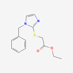 molecular formula C14H16N2O2S B3867589 ethyl [(1-benzyl-1H-imidazol-2-yl)thio]acetate 