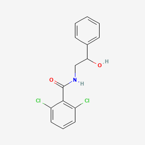 molecular formula C15H13Cl2NO2 B3867596 2,6-dichloro-N-(2-hydroxy-2-phenylethyl)benzamide 