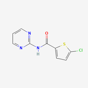 molecular formula C9H6ClN3OS B3867629 5-chloro-N-2-pyrimidinyl-2-thiophenecarboxamide 