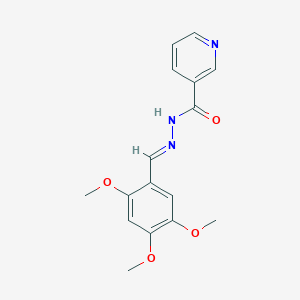 molecular formula C16H17N3O4 B3867646 N'-(2,4,5-trimethoxybenzylidene)nicotinohydrazide CAS No. 292180-73-5
