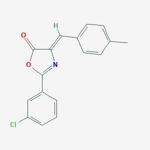 molecular formula C17H12ClNO2 B386766 2-(3-Chloro-phenyl)-4-(4-methyl-benzylidene)-4H-oxazol-5-one 