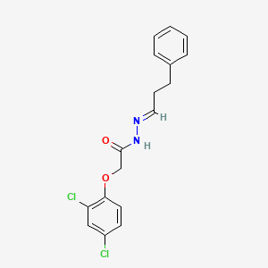 molecular formula C17H16Cl2N2O2 B3867689 2-(2,4-dichlorophenoxy)-N'-(3-phenylpropylidene)acetohydrazide 