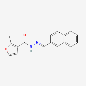 molecular formula C18H16N2O2 B3867709 2-methyl-N'-[1-(2-naphthyl)ethylidene]-3-furohydrazide 