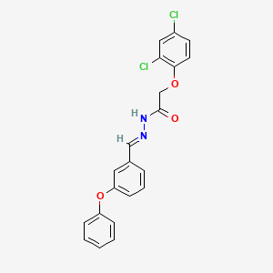 molecular formula C21H16Cl2N2O3 B3867749 2-(2,4-dichlorophenoxy)-N'-(3-phenoxybenzylidene)acetohydrazide 