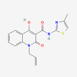 1-allyl-4-hydroxy-N-(4-methyl-1,3-thiazol-2-yl)-2-oxo-1,2-dihydro-3-quinolinecarboxamide