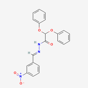 molecular formula C21H17N3O5 B3867831 N'-(3-nitrobenzylidene)-2,2-diphenoxyacetohydrazide 