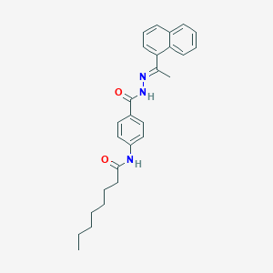 N-[4-({2-[1-(1-naphthyl)ethylidene]hydrazino}carbonyl)phenyl]octanamide