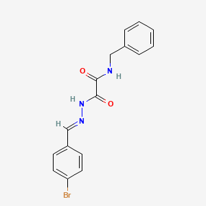 molecular formula C16H14BrN3O2 B3867908 N-benzyl-2-[2-(4-bromobenzylidene)hydrazino]-2-oxoacetamide 
