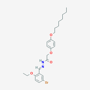 molecular formula C25H33BrN2O4 B386791 N'-(5-bromo-2-ethoxybenzylidene)-2-[4-(octyloxy)phenoxy]acetohydrazide 