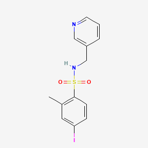 molecular formula C13H13IN2O2S B3867910 4-iodo-2-methyl-N-(3-pyridinylmethyl)benzenesulfonamide 