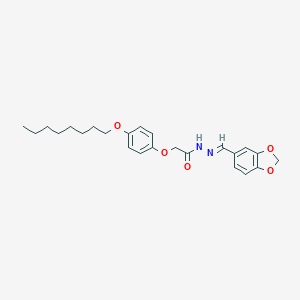 N'-(1,3-benzodioxol-5-ylmethylene)-2-[4-(octyloxy)phenoxy]acetohydrazide