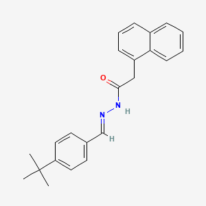 molecular formula C23H24N2O B3867968 N'-(4-tert-butylbenzylidene)-2-(1-naphthyl)acetohydrazide CAS No. 5567-25-9