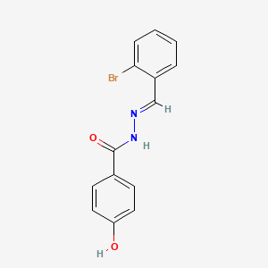 molecular formula C14H11BrN2O2 B3868006 N'-(2-bromobenzylidene)-4-hydroxybenzohydrazide CAS No. 386284-08-8