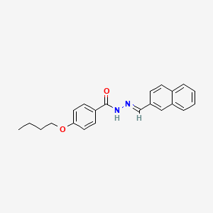 molecular formula C22H22N2O2 B3868015 4-butoxy-N'-(2-naphthylmethylene)benzohydrazide 