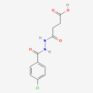 4-[2-(4-chlorobenzoyl)hydrazino]-4-oxobutanoic acid