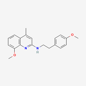 8-methoxy-N-[2-(4-methoxyphenyl)ethyl]-4-methyl-2-quinolinamine