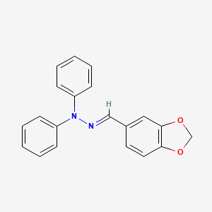 molecular formula C20H16N2O2 B3868111 1,3-benzodioxole-5-carbaldehyde diphenylhydrazone 