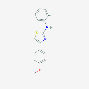 N-[4-(4-ethoxyphenyl)-1,3-thiazol-2-yl]-N-(2-methylphenyl)amine