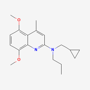 molecular formula C19H26N2O2 B3868140 N-(cyclopropylmethyl)-5,8-dimethoxy-4-methyl-N-propyl-2-quinolinamine 
