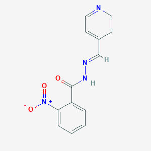 molecular formula C13H10N4O3 B3868153 2-nitro-N'-(4-pyridinylmethylene)benzohydrazide CAS No. 5568-39-8