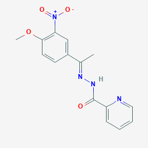 N'-[1-(4-methoxy-3-nitrophenyl)ethylidene]-2-pyridinecarbohydrazide