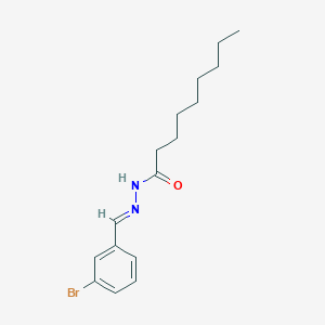 molecular formula C16H23BrN2O B3868175 N'-(3-bromobenzylidene)nonanohydrazide 