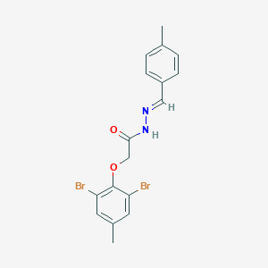molecular formula C17H16Br2N2O2 B386818 2-(2,6-dibromo-4-methylphenoxy)-N'-(4-methylbenzylidene)acetohydrazide 