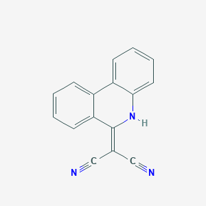 molecular formula C16H9N3 B3868192 6(5H)-phenanthridinylidenemalononitrile 