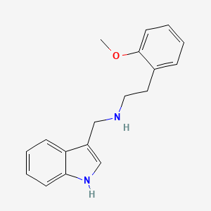 molecular formula C18H20N2O B3868220 (1H-indol-3-ylmethyl)[2-(2-methoxyphenyl)ethyl]amine 