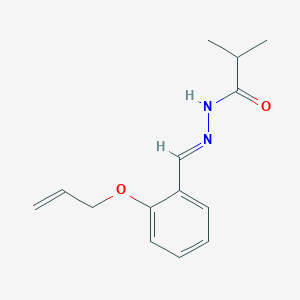 molecular formula C14H18N2O2 B386825 N'-[2-(allyloxy)benzylidene]-2-methylpropanohydrazide 
