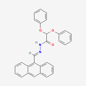 molecular formula C29H22N2O3 B3868287 N'-(9-anthrylmethylene)-2,2-diphenoxyacetohydrazide 