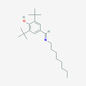 molecular formula C23H39NO B386829 2,6-Ditert-butyl-4-[(octylimino)methyl]phenol 