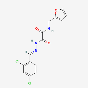 2-[2-(2,4-dichlorobenzylidene)hydrazino]-N-(2-furylmethyl)-2-oxoacetamide