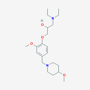 1-(diethylamino)-3-{2-methoxy-4-[(4-methoxy-1-piperidinyl)methyl]phenoxy}-2-propanol