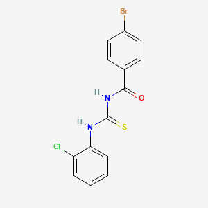 4-bromo-N-{[(2-chlorophenyl)amino]carbonothioyl}benzamide