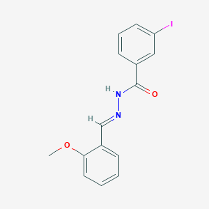 molecular formula C15H13IN2O2 B3868384 3-iodo-N'-(2-methoxybenzylidene)benzohydrazide 