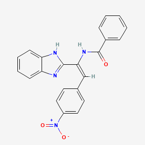 N-[1-(1H-benzimidazol-2-yl)-2-(4-nitrophenyl)vinyl]benzamide