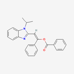 2-(1-isopropyl-1H-benzimidazol-2-yl)-1-phenylvinyl benzoate
