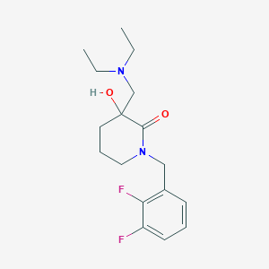 molecular formula C17H24F2N2O2 B3868445 3-[(diethylamino)methyl]-1-(2,3-difluorobenzyl)-3-hydroxy-2-piperidinone 