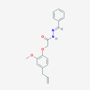 molecular formula C19H20N2O3 B3868487 2-(4-allyl-2-methoxyphenoxy)-N'-benzylideneacetohydrazide 